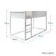 image 7 of Lykke Midsleeper Cabin Bed Reversible with Straight Ladder in White