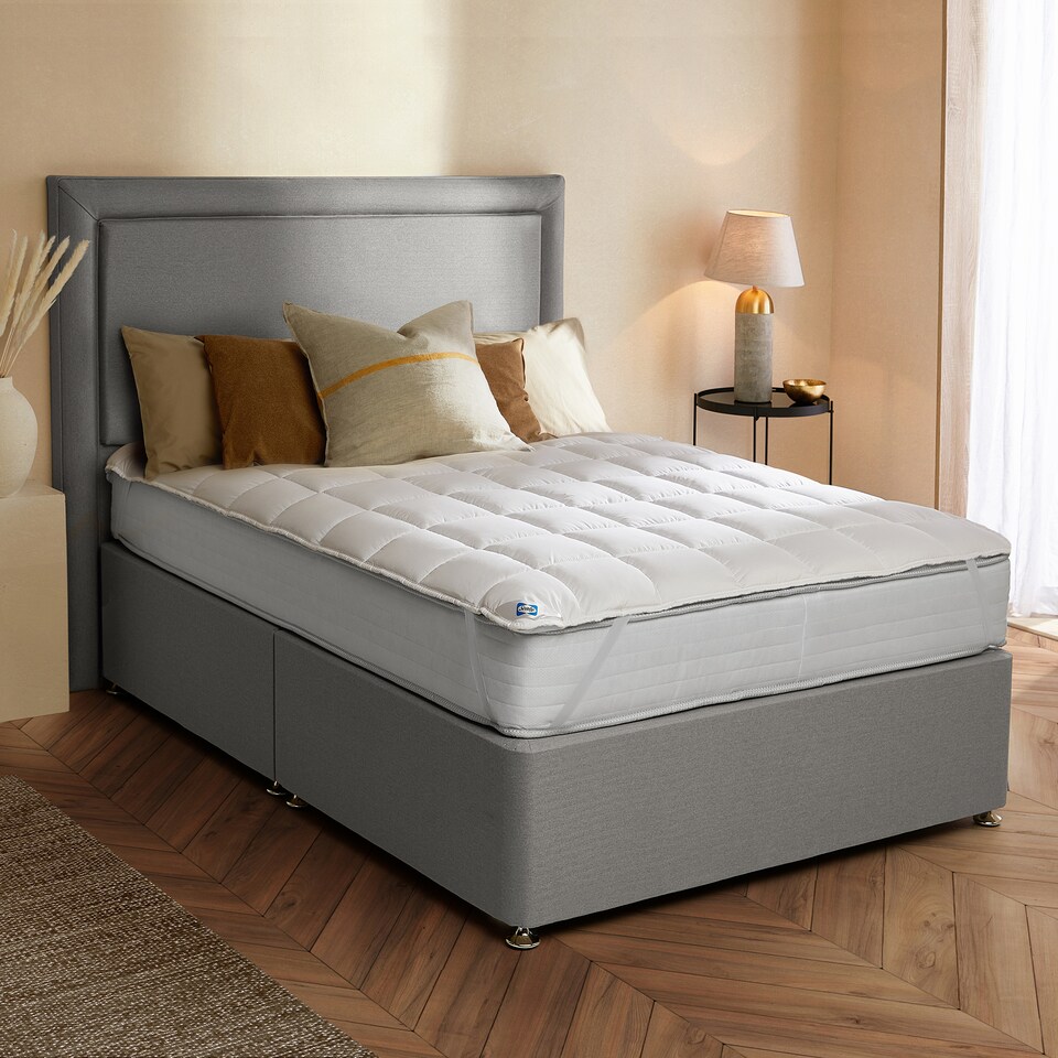 image 1 of Sealy Luxury Anti-Allergy Mattress Topper, Single | White | 1