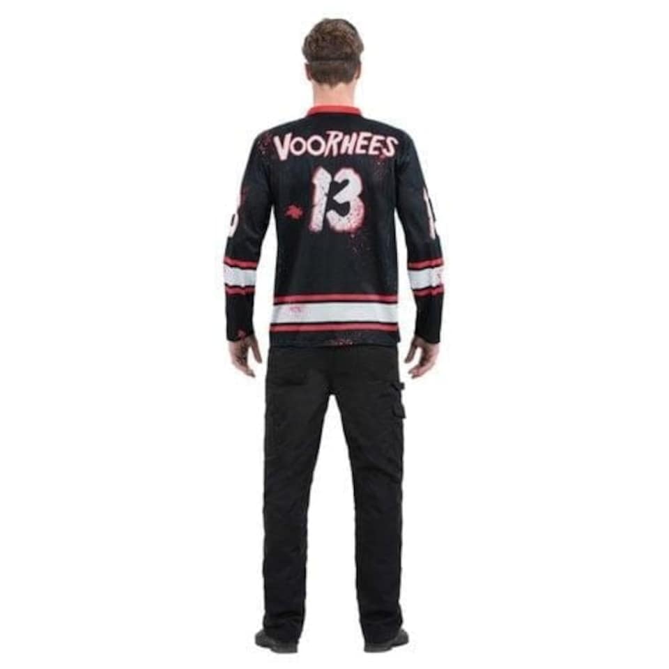 image 1 of Friday the 13th Hockey Top Fancy Dress Costume Adult Mens Extra Large | Multi | XL