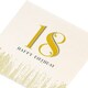 image 3 of 18th Today Gold Foil Finished Stylish Birthday Card