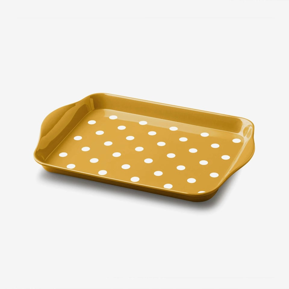 image 1 of Melamine Dotty Tray, Mini | Green | Forest Green