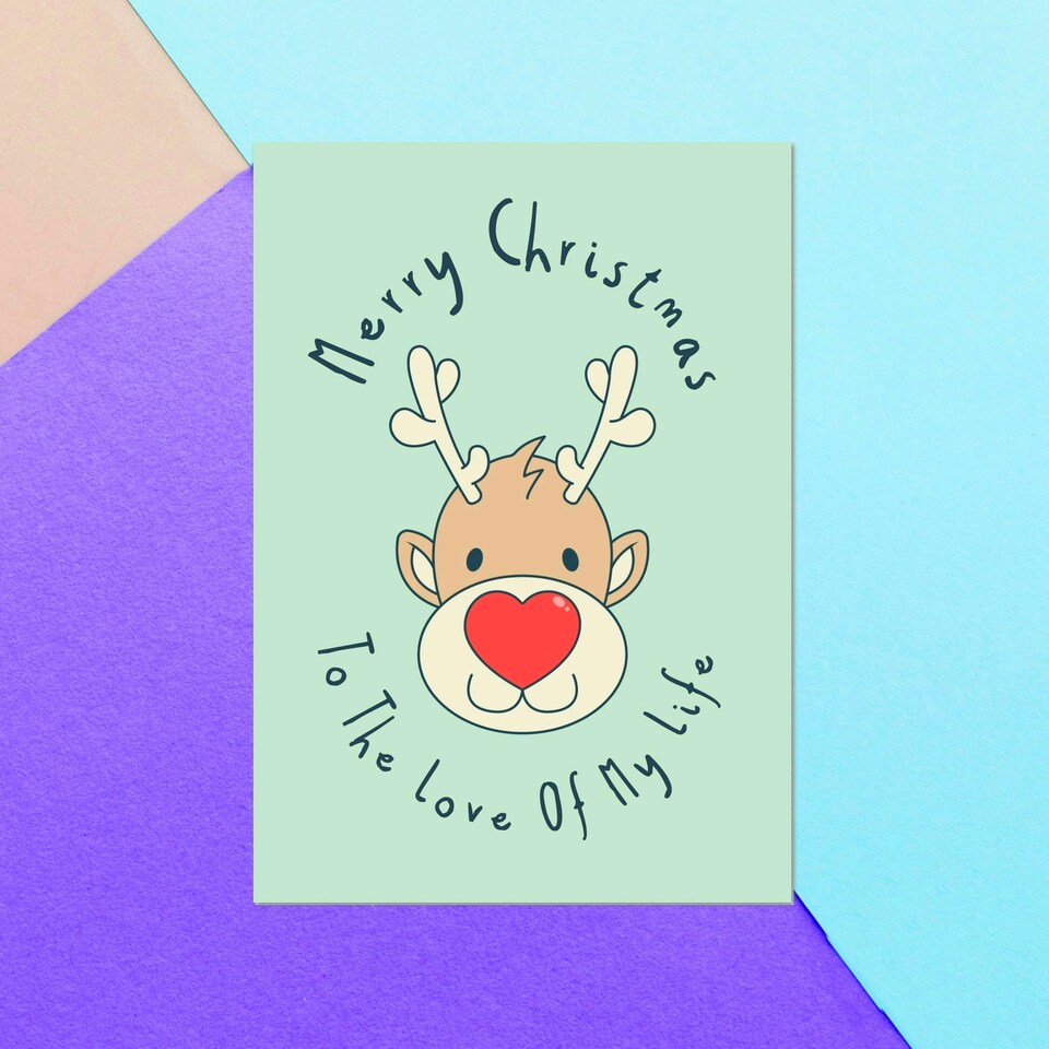 Merry Christmas To The Love Of My Life Greetings Card