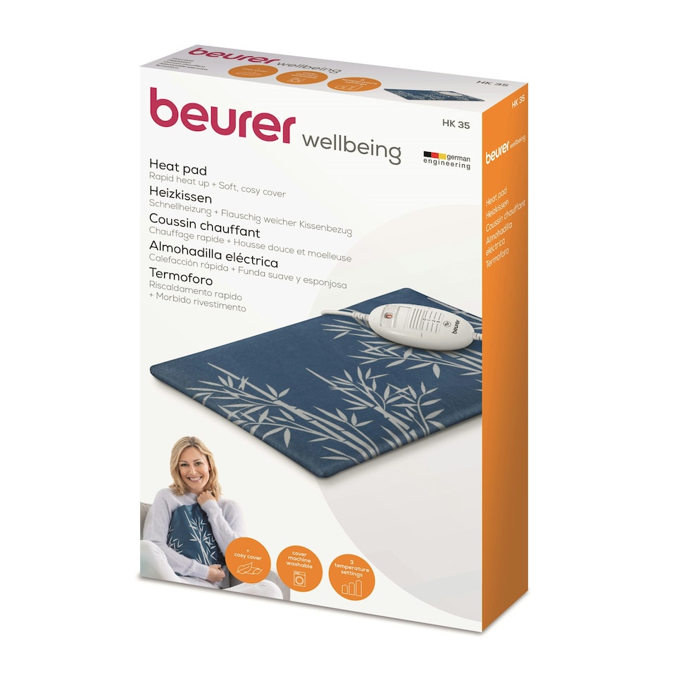 image 1 of Beurer HK35 Heating Pad With Turbo - Blue