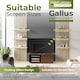image 2 of Centurion Supports Gallus Premium Walnut with 2-Walnut Drawers and 3-Shelves 32"-55" LED/OLED/LCD TV Cabinet | Brown | 1