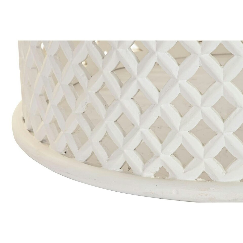 image 1 of Centre Table DKD Home Decor White Natural Aluminium Mango wood 81 x 81 x 45 cm N/A