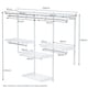 image 8 of COSTWAY Wall Mounted Closet System Organizer Rack Hanging Rod Silver | One Size