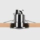 image 1 of ValueLights 4 Pack Fire Rated Black Chrome GU10 Recessed Ceiling Downlights Spotlights
