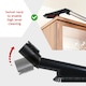 image 5 of SPARES2GO Soft Dusting Brush for Titan Vacuum TTB774VAC 16L TTB775VAC 20L TTB776VAC 30L TTB777VAC 40L Swivel Tool 35mm