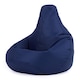 image 1 of Kids High Back Bean Bag Navy Blue Indoor Outdoor Childrens Bean Bags | Blue | Navy Blue | M | 1