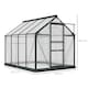 image 5 of Outsunny 6x8ft Walk-In Polycarbonate Greenhouse Plant Grow Galvanized Aluminium
