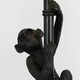 image 1 of ValueLights Hanging Monkey Animal Quirky Modern Black Floor Lamp Base