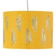 image 3 of Set of 2 Fern - Ochre Cut Out 25cm Pendant Lightshades | Yellow | Silver | Medium | 2