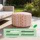 image 3 of Gardenwize Outdoor Morocco Pouf Ottoman