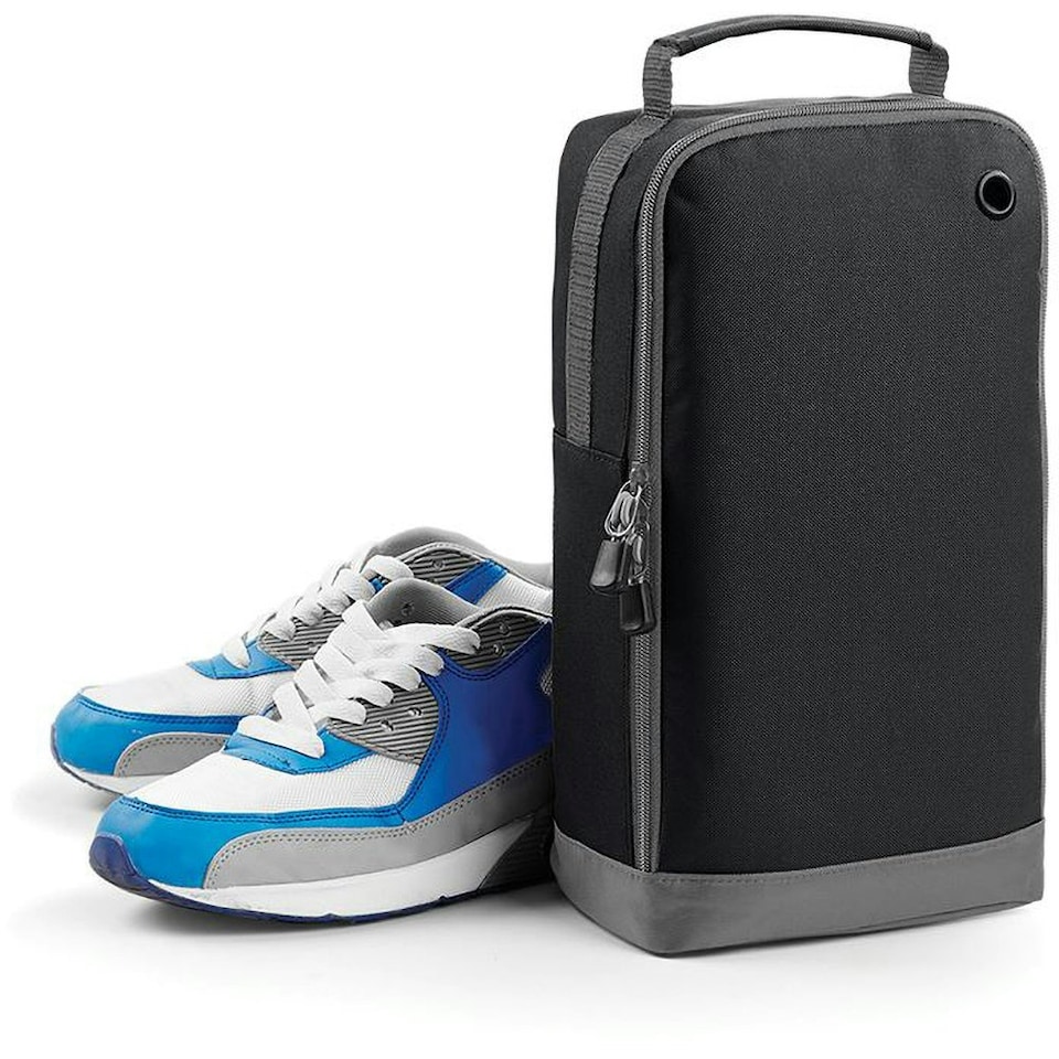 image 1 of BagBase Sport Shoe / Accessory Bag (8 Litres) - Black - One Size Black | One Size