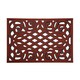 image 1 of Nicoman Victorian Style Rubber Outdoor Door Mat Red 60 x 40cm | Red | 61 x 41cm