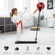 image 4 of COSTWAY Freestanding Height Adjustable Kids Punching Bag Red