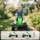 image 5 of AIYAPLAY Pedal Go-Kart for Kids with Silent EVA Wheels, Metal Frame, Green