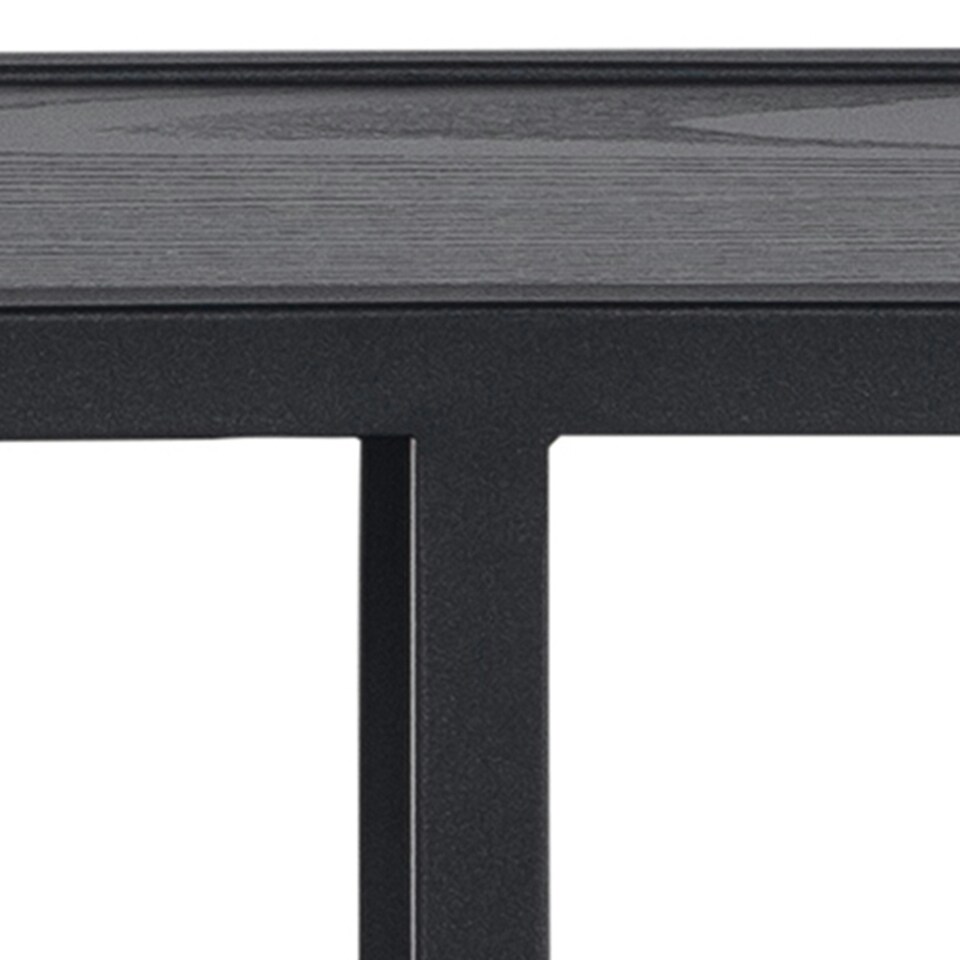 image 1 of Seaford Octagonal Metal Wall Shelf in Black