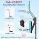 image 4 of SPORTNOW Fully Adjustable Basketball Hoop Outdoor, 146-236cm