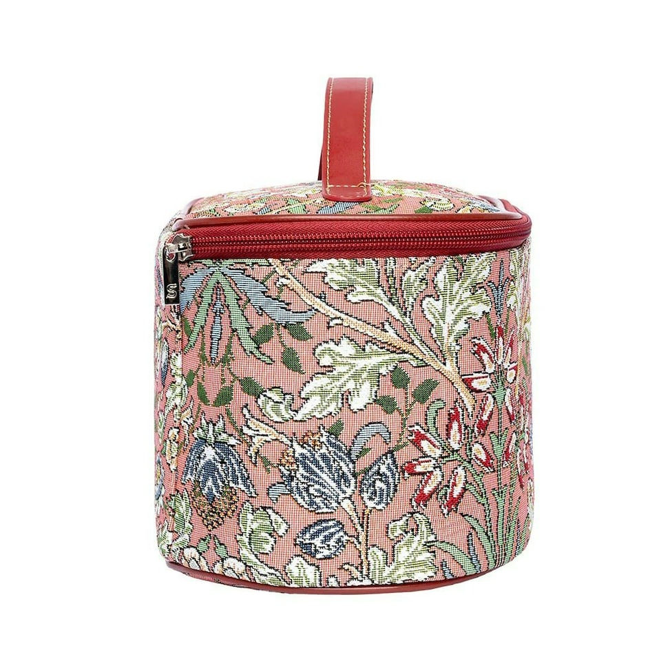 image 1 of Signare Vanity Bag William Morris Hyacinth Pink