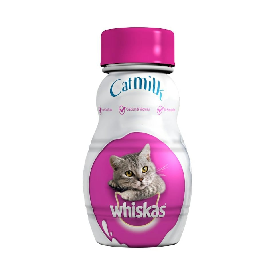 image 1 of whiskas Kitten Cat Milk Bottle 200ml (Pack of 6)
