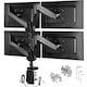 image 1 of Monitor Arm - for 4 screens, swivel arms can be tilted, rotated, and are height-adjustable