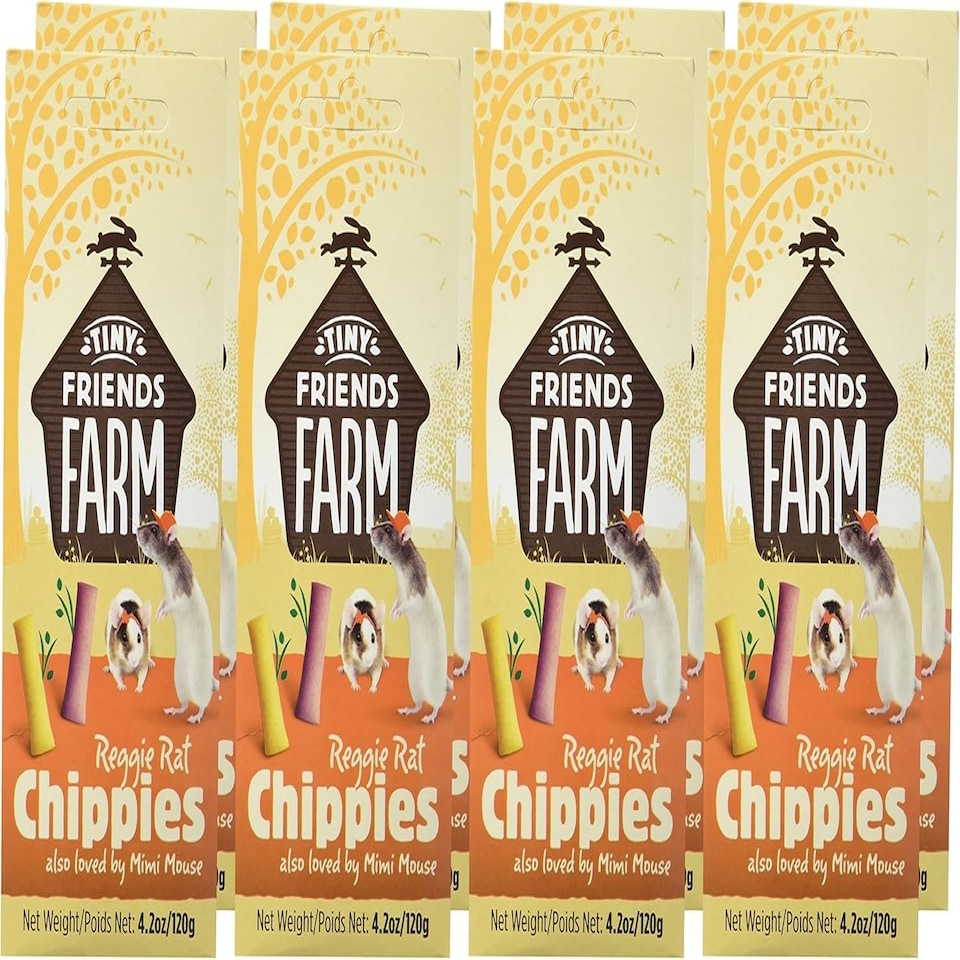 image 1 of Supreme Tiny Friends Farm Reggie Rat Chippies 120g (pack of 8)