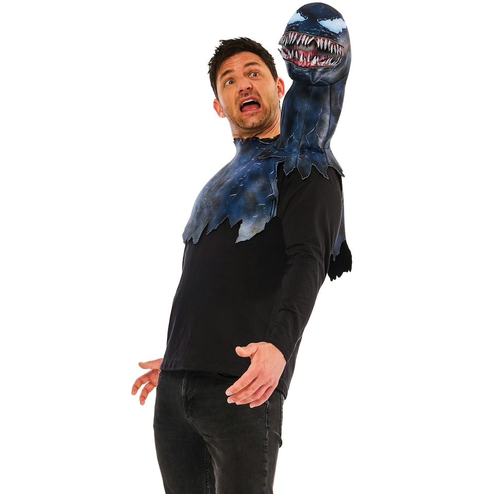 image 1 of Venom: The Last Dance Unisex Adult Symbiote Costume Accessory Set - Black/Blue/White - One Size One Size