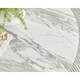 image 2 of Furniturebox Novara 120cm White Marble Effect Black Leg Table