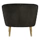 image 4 of Interiors by Premier Black Velvet Round Armchair, Built to Last Lounge Chair, Easy to Maintain Living Room Chair, Reliable chair