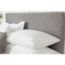 Belledorm Faux Suede Headboard Cover - Charcoal - Double Grey | Double