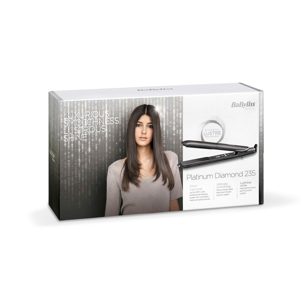 image 1 of BaByliss 2590DU Platinum Diamond 235 Straightener