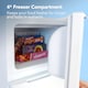 image 6 of Igenix IG347FF Freestanding Under Counter Fridge Freezer, 87 L 47 cm Wide, White