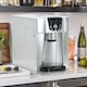 image 2 of HOMCOM 3L Ice Maker Machine and Water Dispenser, 12kg in 24H, 2 Size Options 9 Ice Cubes Ready in 6-10 Mins Countertop Ice Machine for Home, Kitchen, Office, Bar, Silver