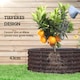 image 4 of Outsunny Galvanised Planter with Gloves, 120 x 120 x 43cm, Dark Grey | Grey | Dark Grey