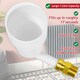 image 8 of SPARES2GO Central Heating Sludge Remover Concentrate Liquid (500ml Bottle) + Radiator Dosing Funnel Tool + Draining Tub