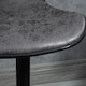 image 8 of HOMCOM Bar Stool Set of 2 PU Leather Adjustable Height Armless Chairs Dark Grey