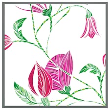 Tulips (Picture Frame) Grey | S