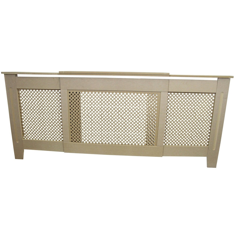 image 1 of Adjustable Radiator Cover MDF Unfinished 1400mm - 1920mm
