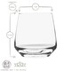 image 3 of LAV Lal Whiskey Glasses - 345ml - Clear - Pack of 6 Clear