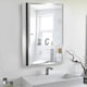 image 6 of HOMCOM Mirror Cabinet Shelves Bathroom Storage  Stainless Steel Wall Cabinet