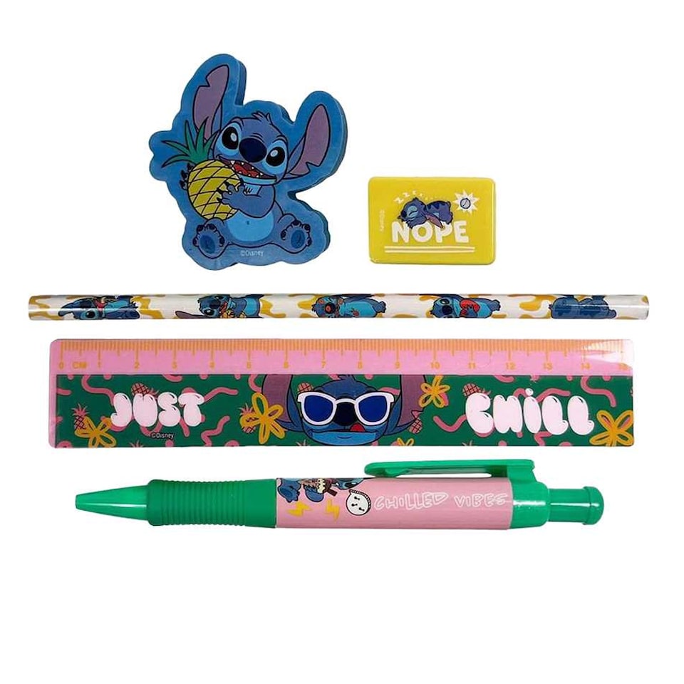 image 1 of Lilo & Sch Stationery Set (Pack of 5) | Multi | Multicoloured | 1