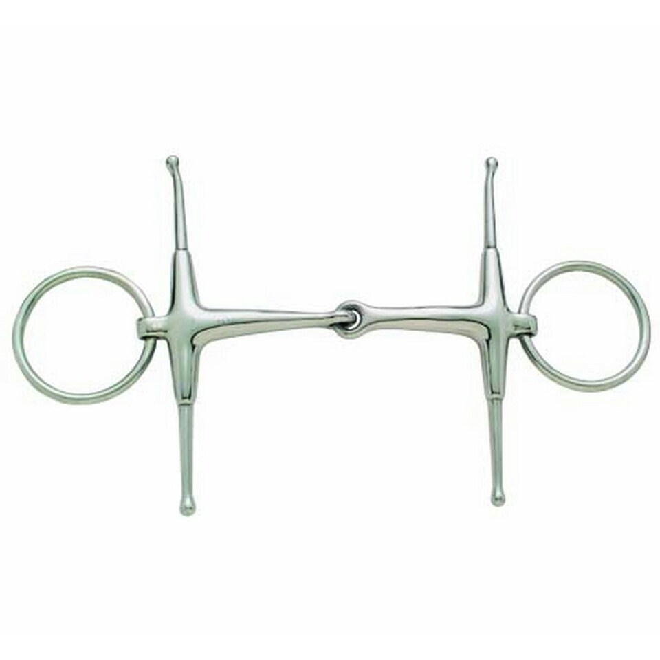 image 1 of Korsteel Stainless Steel Jointed Fulmer Snaffle Bit - Silver - 5in