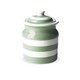 image 1 of Storage Jar: Cornishware Large Plain Storage Jar 168cl, Willow Green White