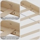 image 5 of Vida Designs Milan 4ft6 Double Bed Wood Frame, Low Foot End, Pine, 135 x 190cm