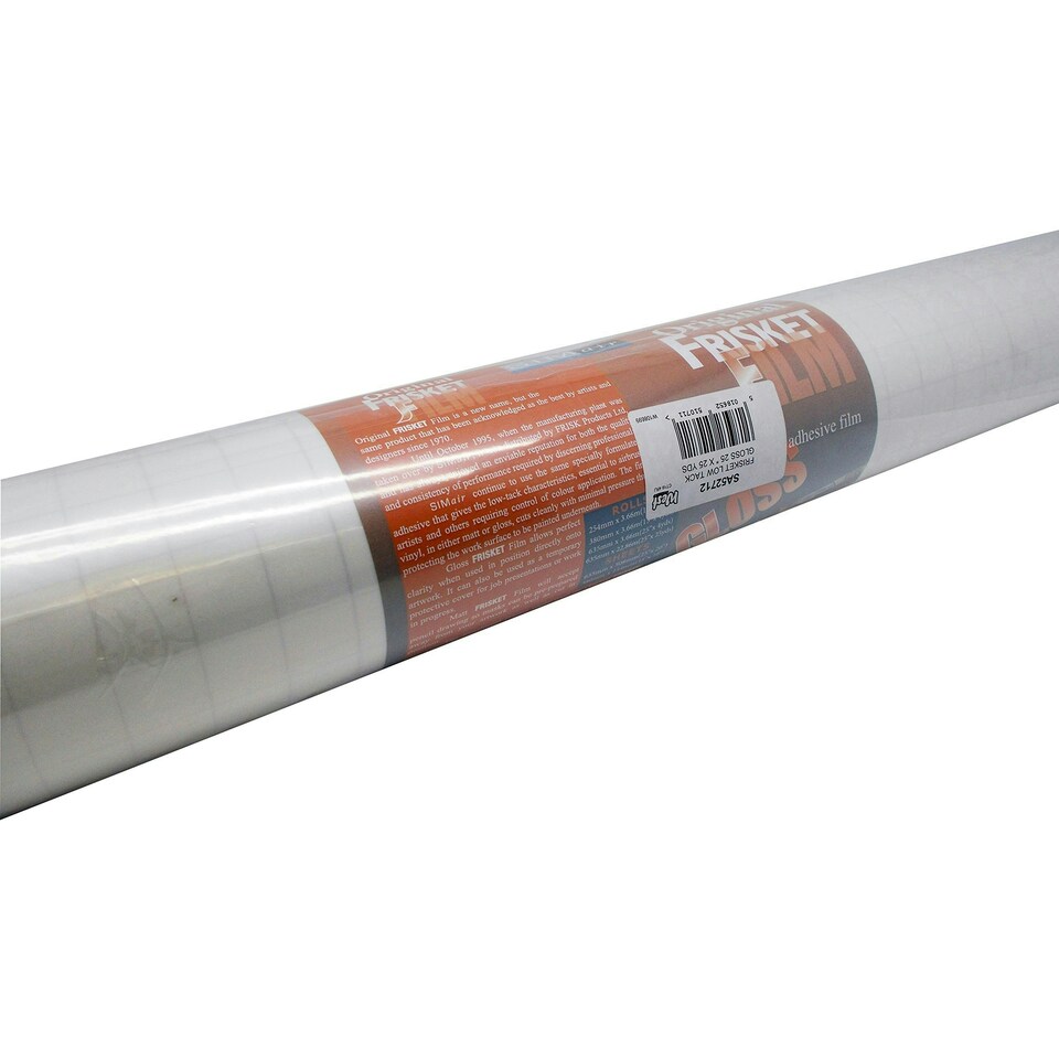 Low Tack Film Gloss Roll 635mm x 22.86mm N/A | One Size