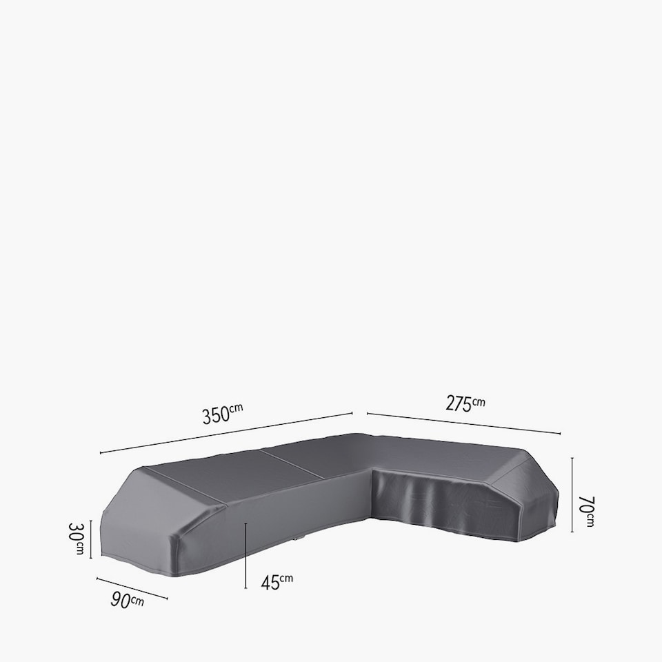 image 1 of Platinum AeroCover Platform Trapeze Left-Hand L-Shape Sofa Cover W350 x W275 x D90 x H70 cm
