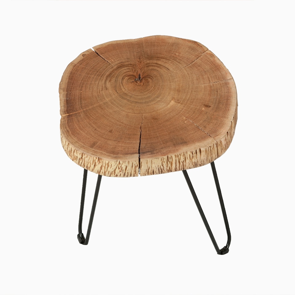 image 1 of Monco Accacia Wood Stool WIM