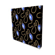 Golden chains and gemstones (Canvas Prints) 102cm x 102cm