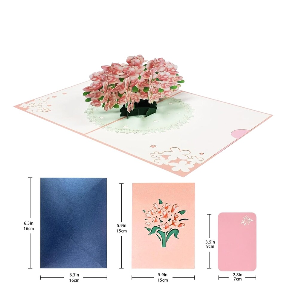 image 1 of Magnolia Blossom 3D Pop Up Greeting Card - Mother's Day Anniversary Birthday Get Well